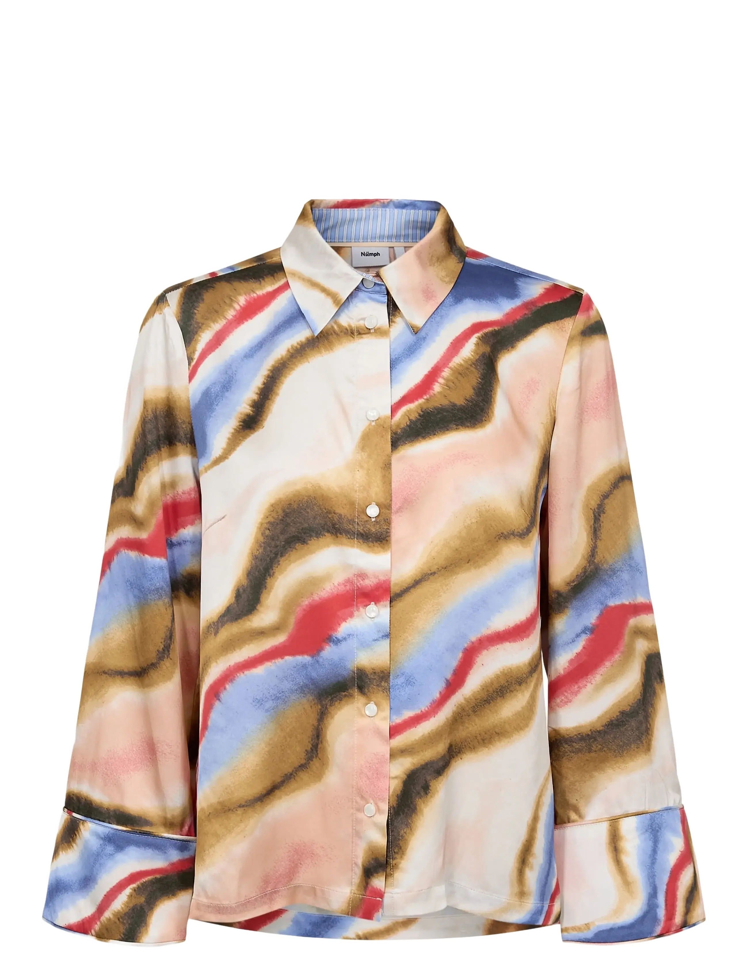 NÜMPH Nusikka Shirt Patterned - 44 - Damen
