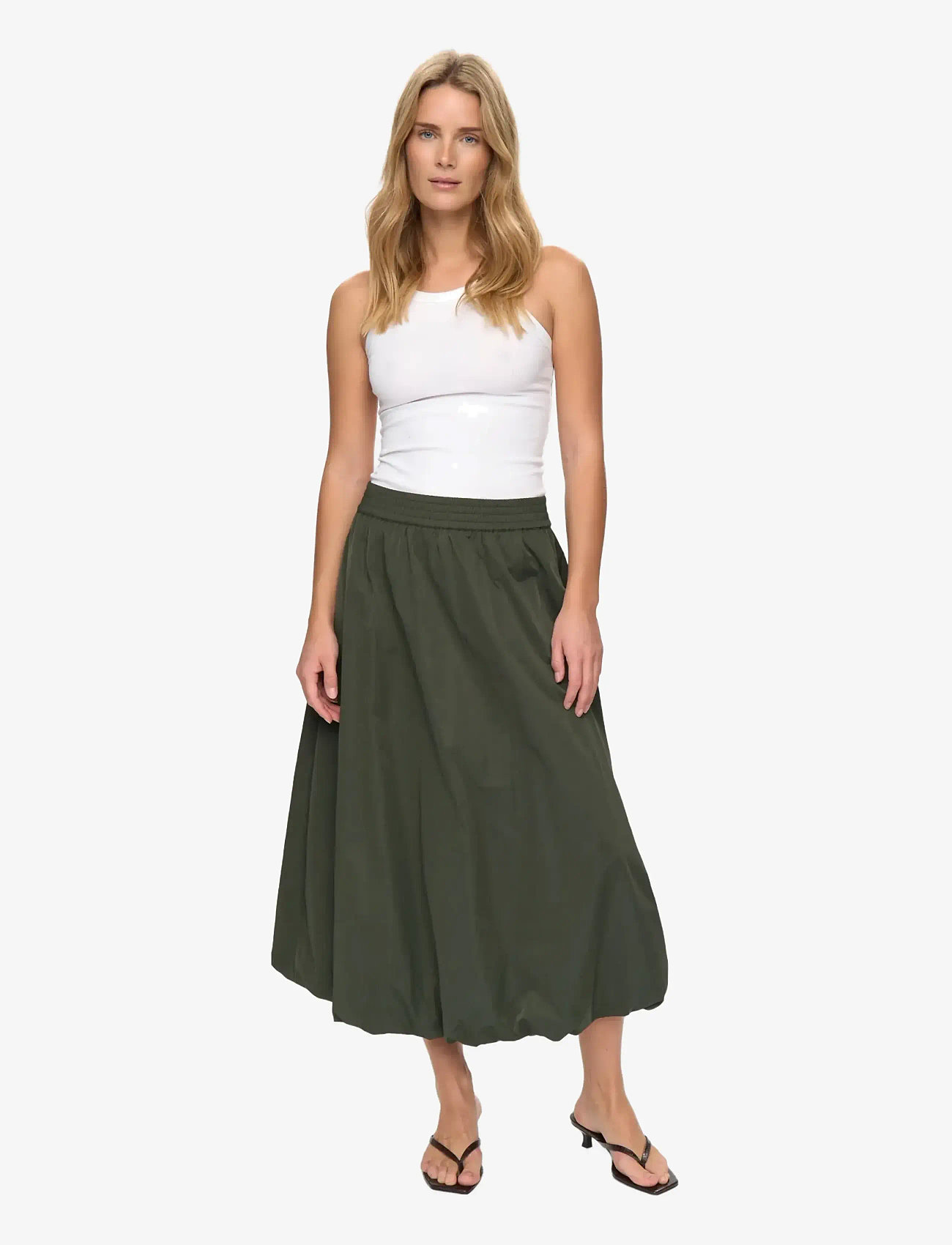 Nümph - NUFRANKIE BALLOON SKIRT - midi skirts - rosin - 2