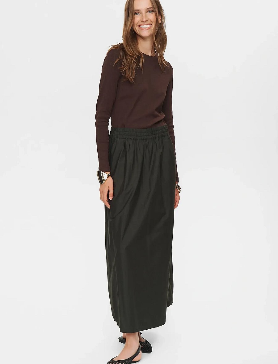 Nümph - NUJUNY LONG SKIRT - maxi skirts - rosin - 0