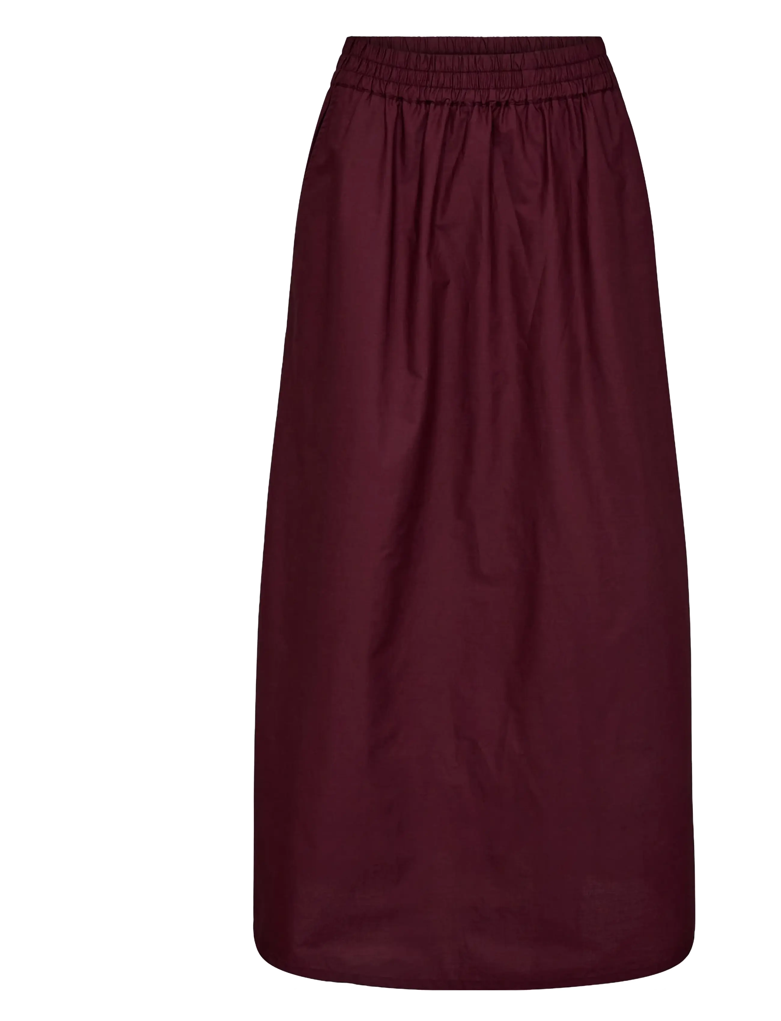Nümph NUJUNY LONG SKIRT - Campaign - WINETASTING / burgundy