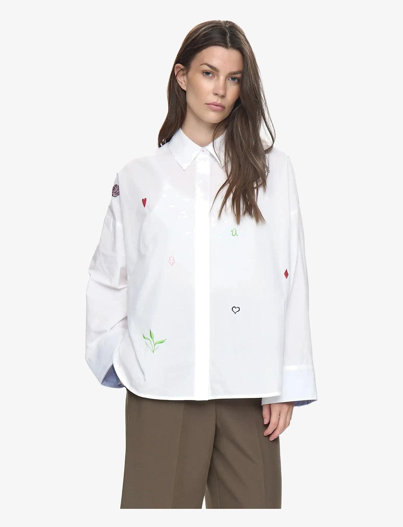 Nümph - NUJUNA SHIRT - pikkade varrukatega särgid - cloud dancer - 0