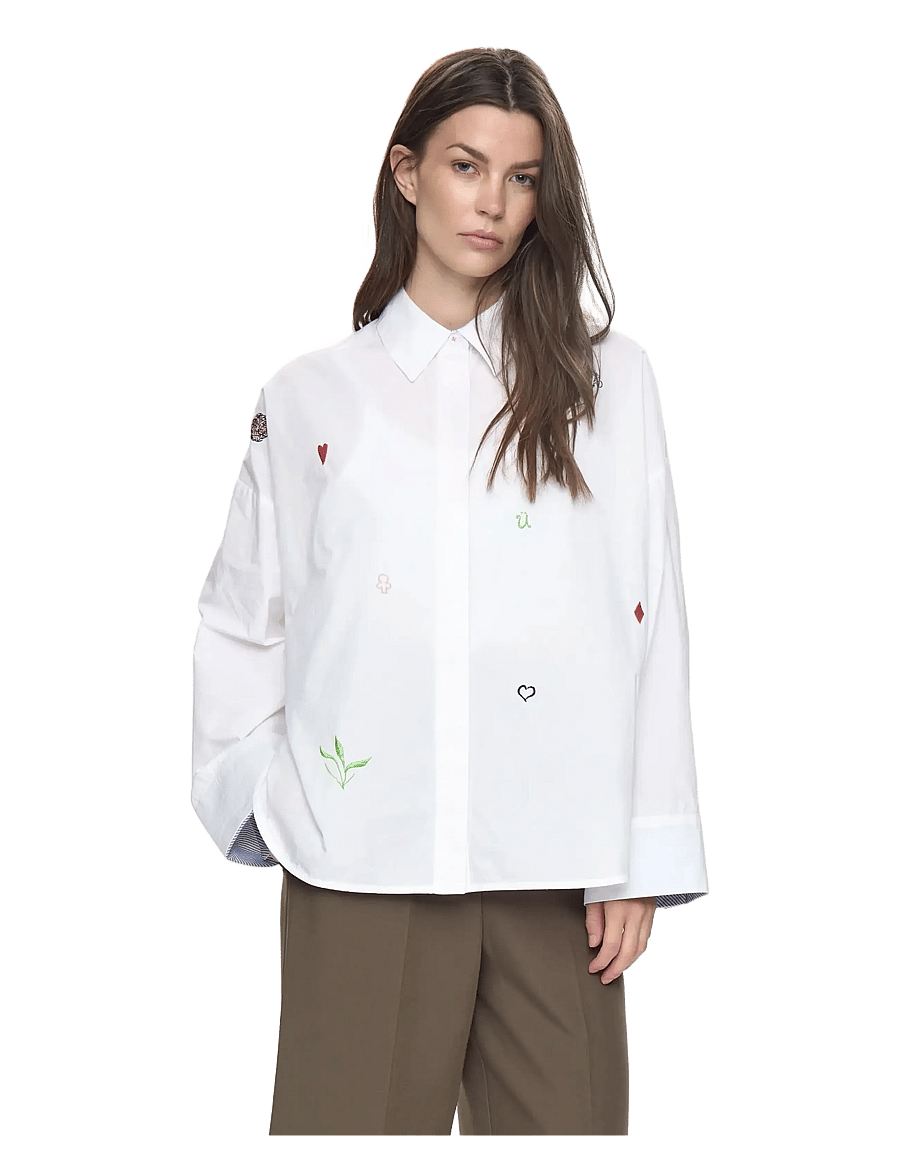 Nümph - NUJUNA SHIRT - långärmade skjortor - cloud dancer - 0