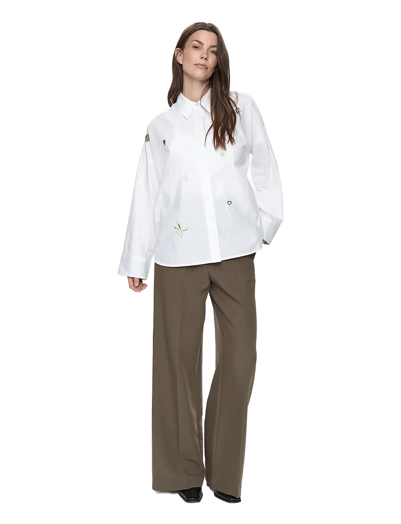 Nümph - NUJUNA SHIRT - langerma skyrtur - cloud dancer - 2