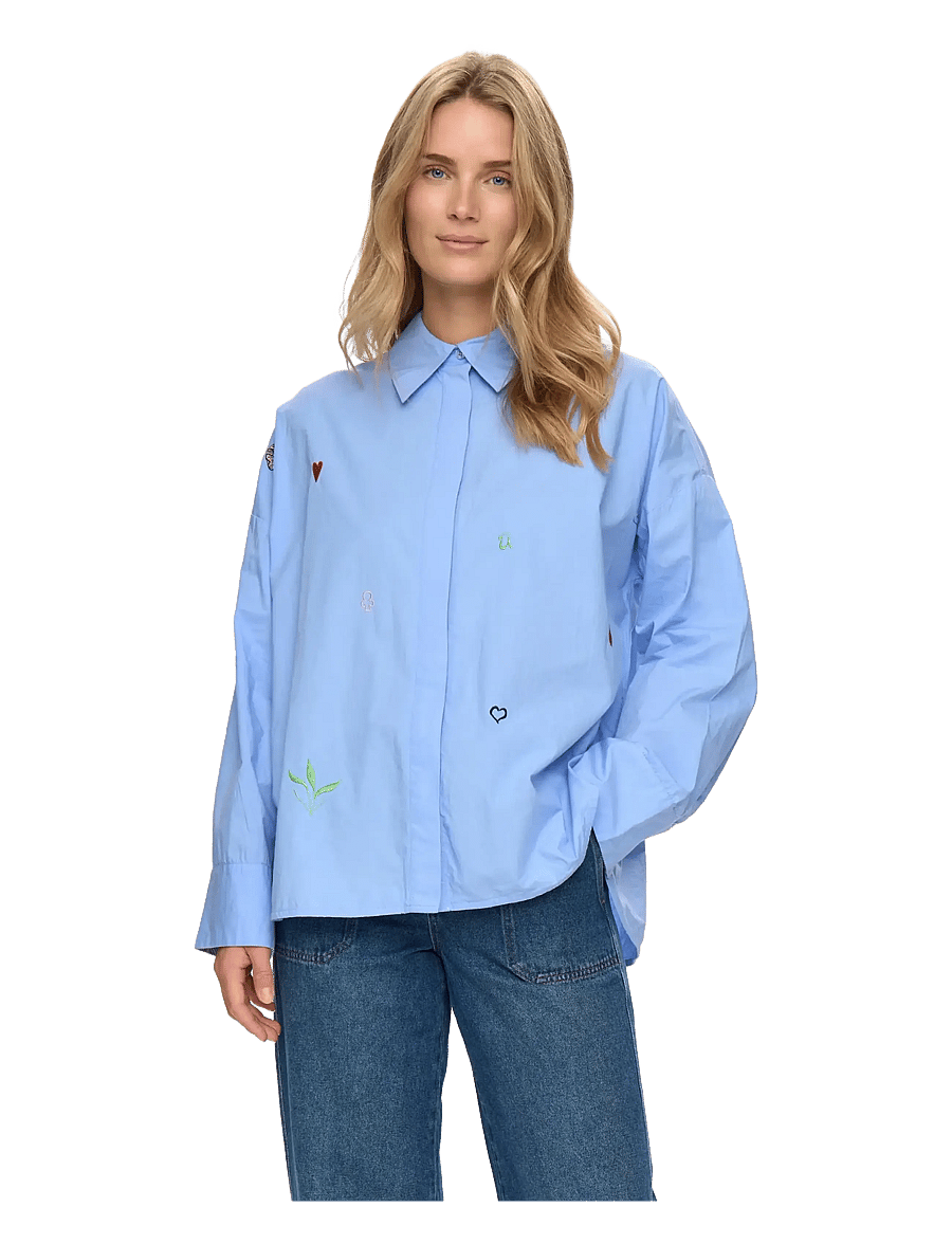 Nümph - NUJUNA SHIRT - pikkade varrukatega särgid - hydrangea - 0