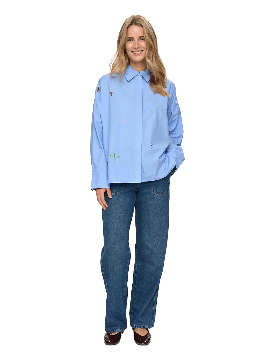 Nümph - NUJUNA SHIRT - pikkade varrukatega särgid - hydrangea - 2