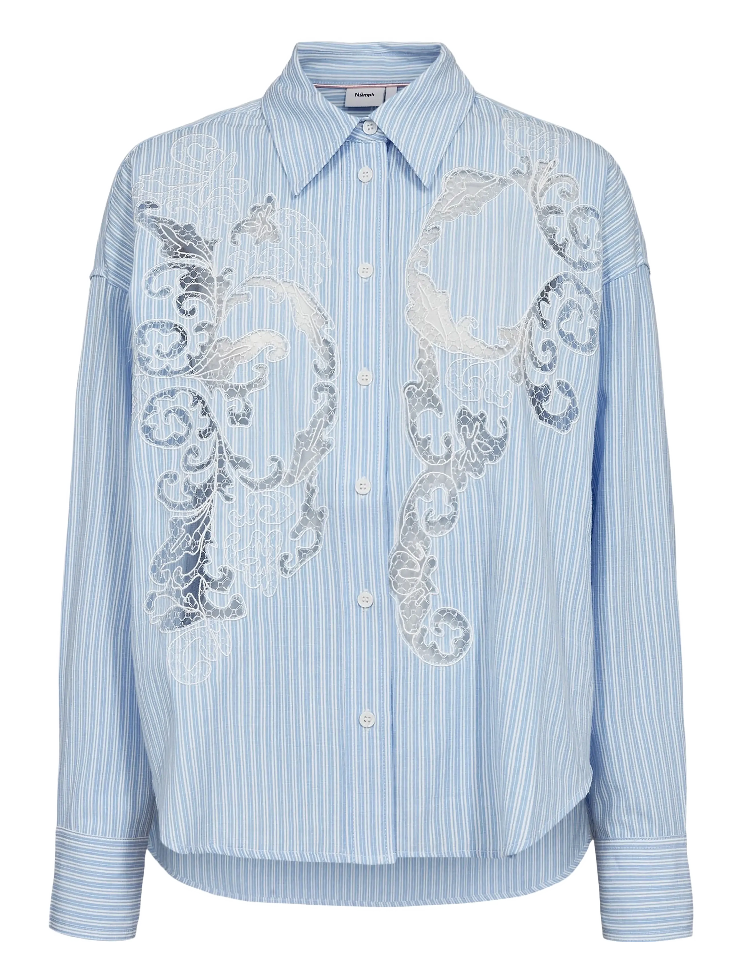 Nümph NUVALERIE SHIRT - Vêtements - HYDRANGEA / blue