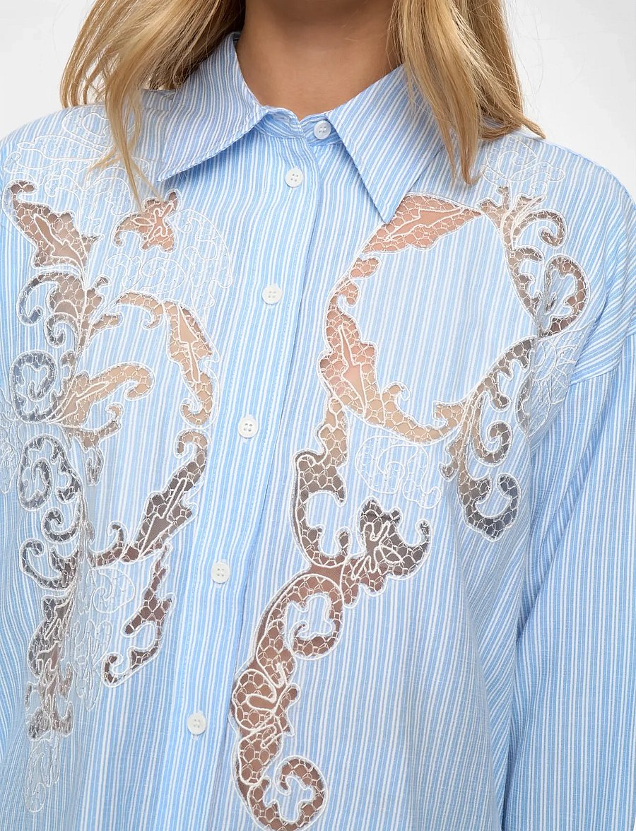 Nümph - NUVALERIE SHIRT - langärmlige hemden - hydrangea - 4