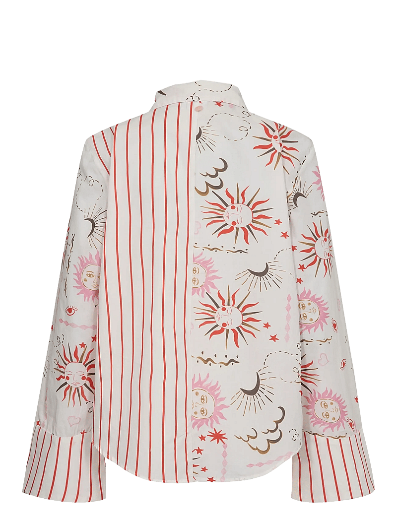 Nümph - NUSOLEIMA MIX SHIRT - langärmlige hemden - cloud dancer - 3