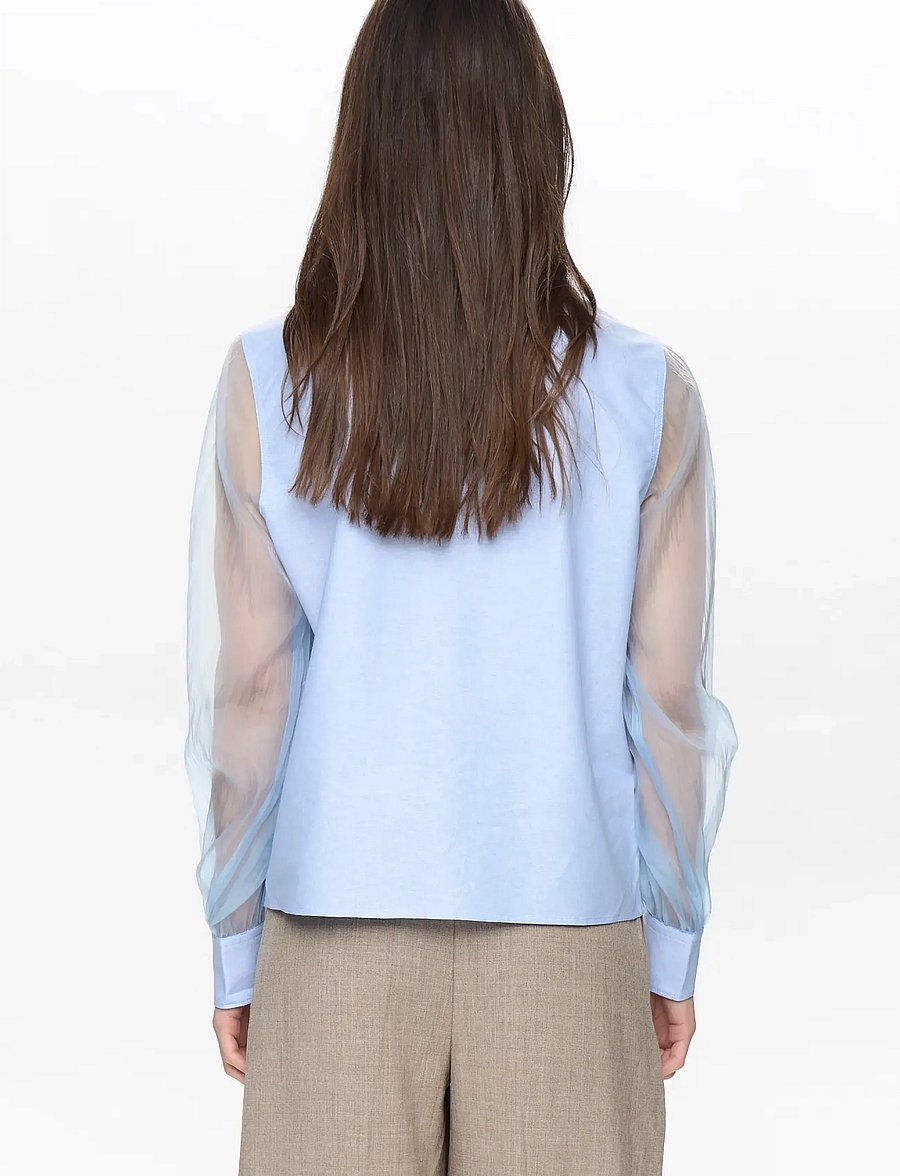 Nümph - NULENORA ORGANZA SHIRT - hydrangea - 0