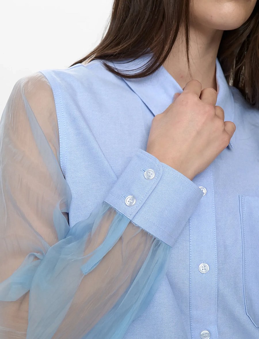 Nümph - NULENORA ORGANZA SHIRT - hydrangea - 4