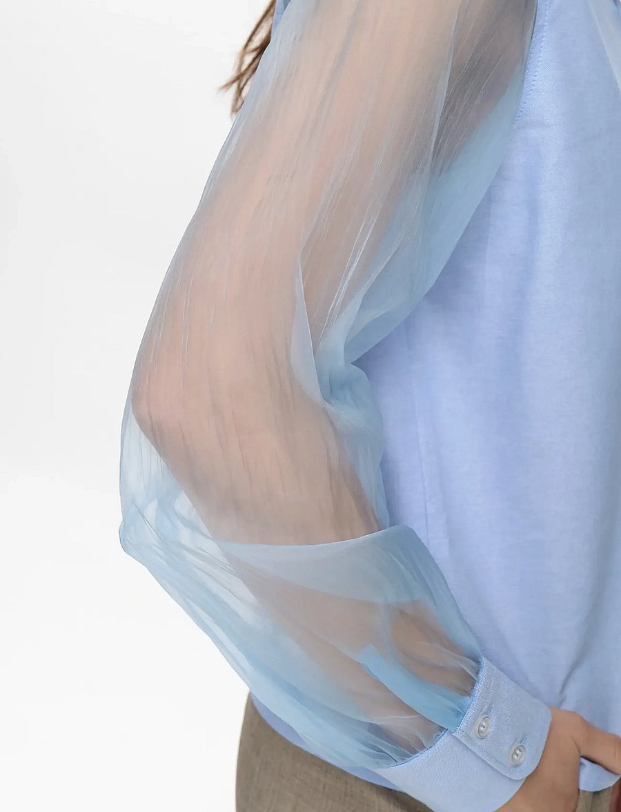 Nümph - NULENORA ORGANZA SHIRT - hydrangea - 5