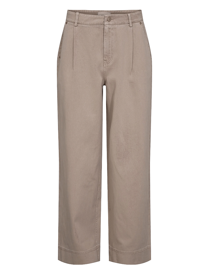 Nümph - NUMARIAM PANTS - hosen mit weitem bein - mushroom - 1