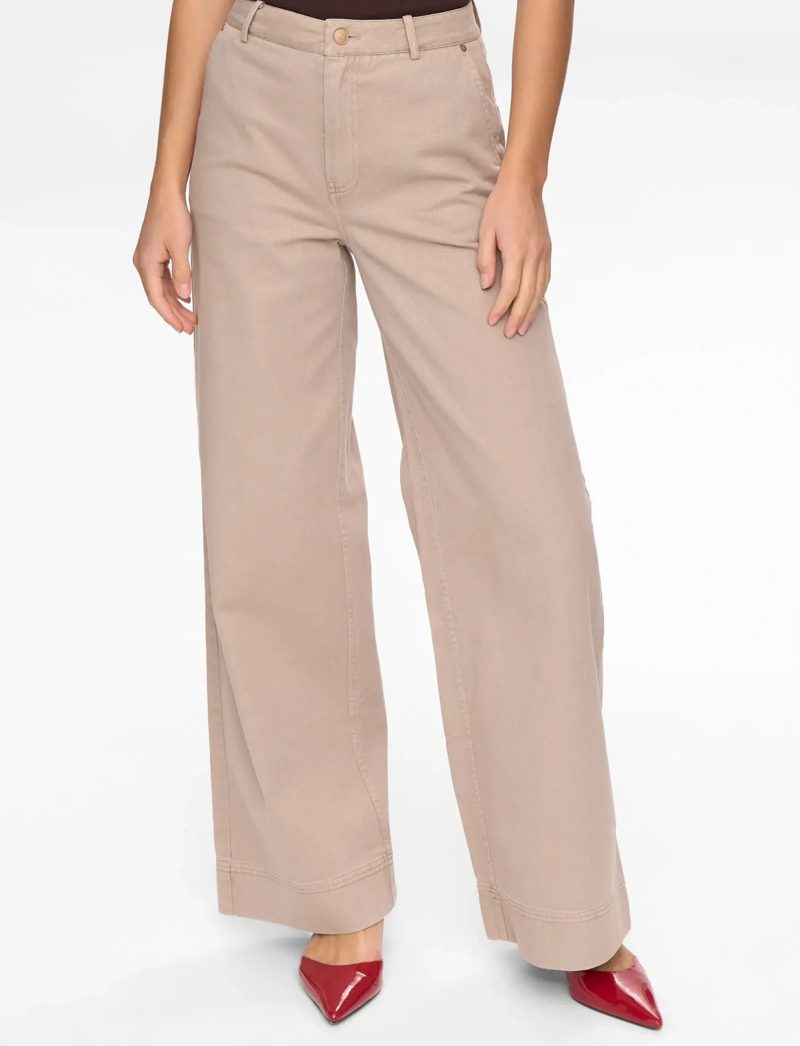 Nümph NUMARIAM PANTS - Akcija - MUSHROOM / beige