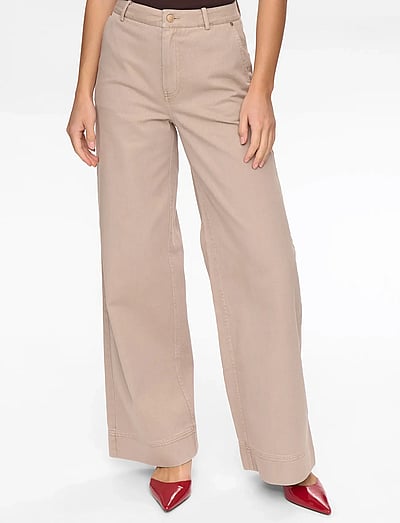Nümph NUMARIAM PANTS - Hversdagsleg Tíska - MUSHROOM / beige