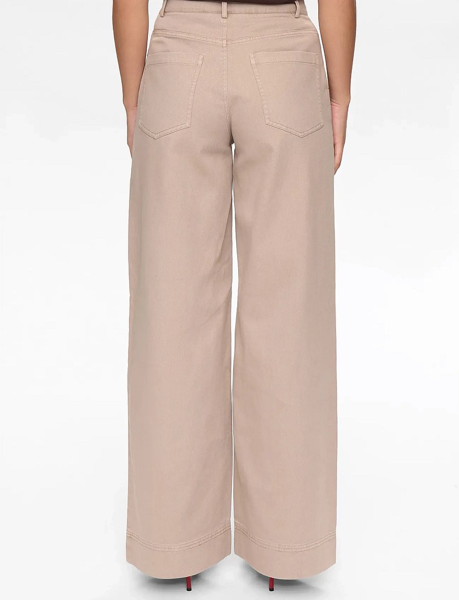 Nümph - NUMARIAM PANTS - hosen mit weitem bein - mushroom - 3