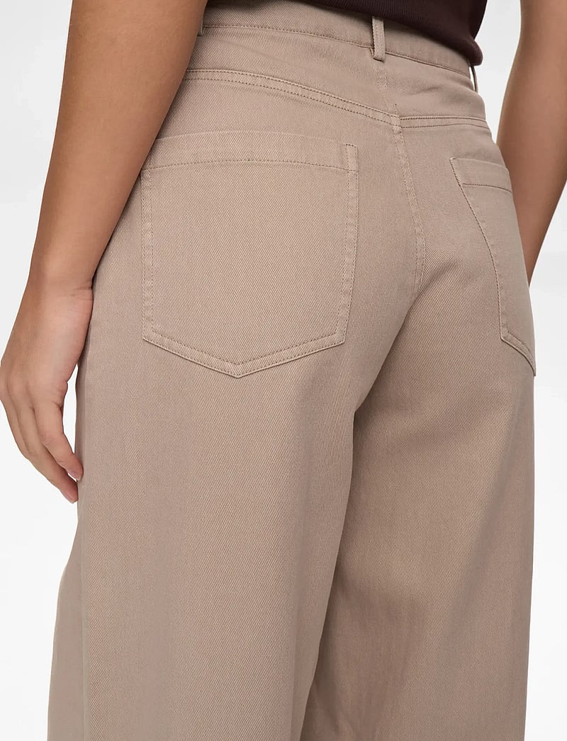 Nümph - NUMARIAM PANTS - hosen mit weitem bein - mushroom - 5