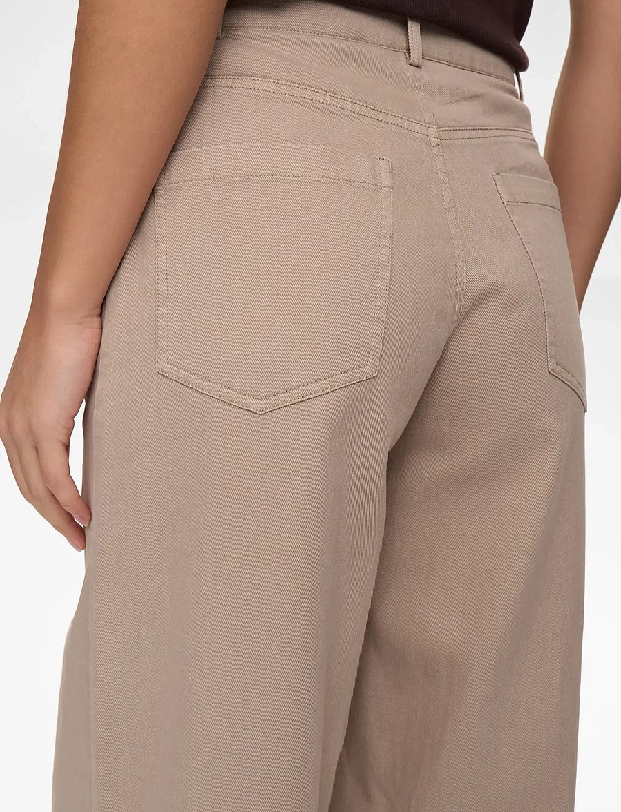 Nümph - NUMARIAM PANTS - hosen mit weitem bein - mushroom - 5