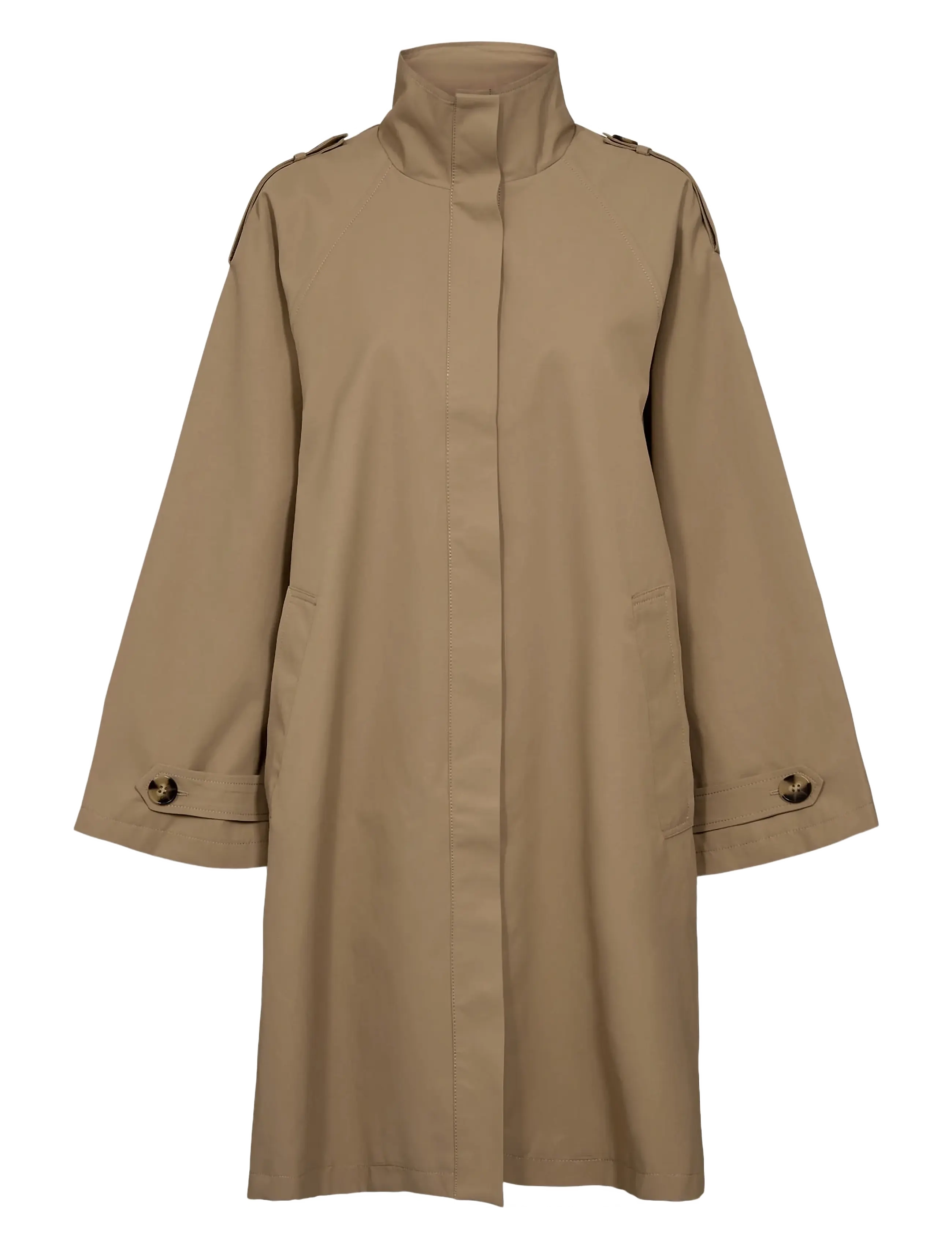 NÜMPH Nuflorian Mantel Beige - M/L - Damen