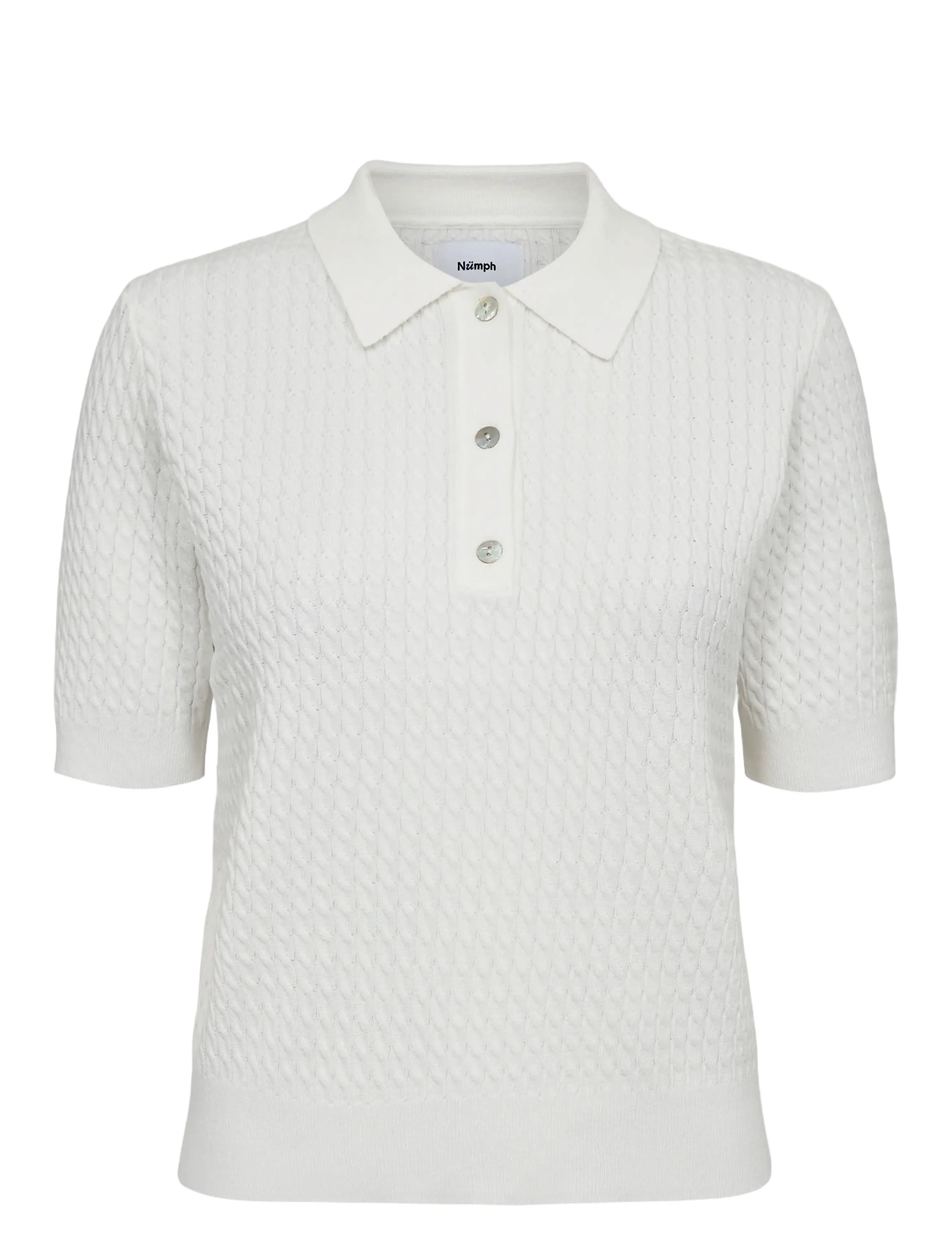 NÜMPH Nualette Polo Weiß - XL - Damen