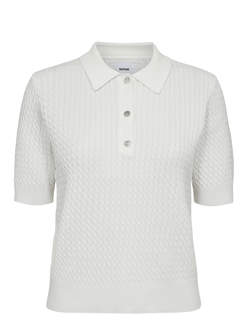 Nümph - NUALETTE POLO - poloshirts - cloud dancer - 1