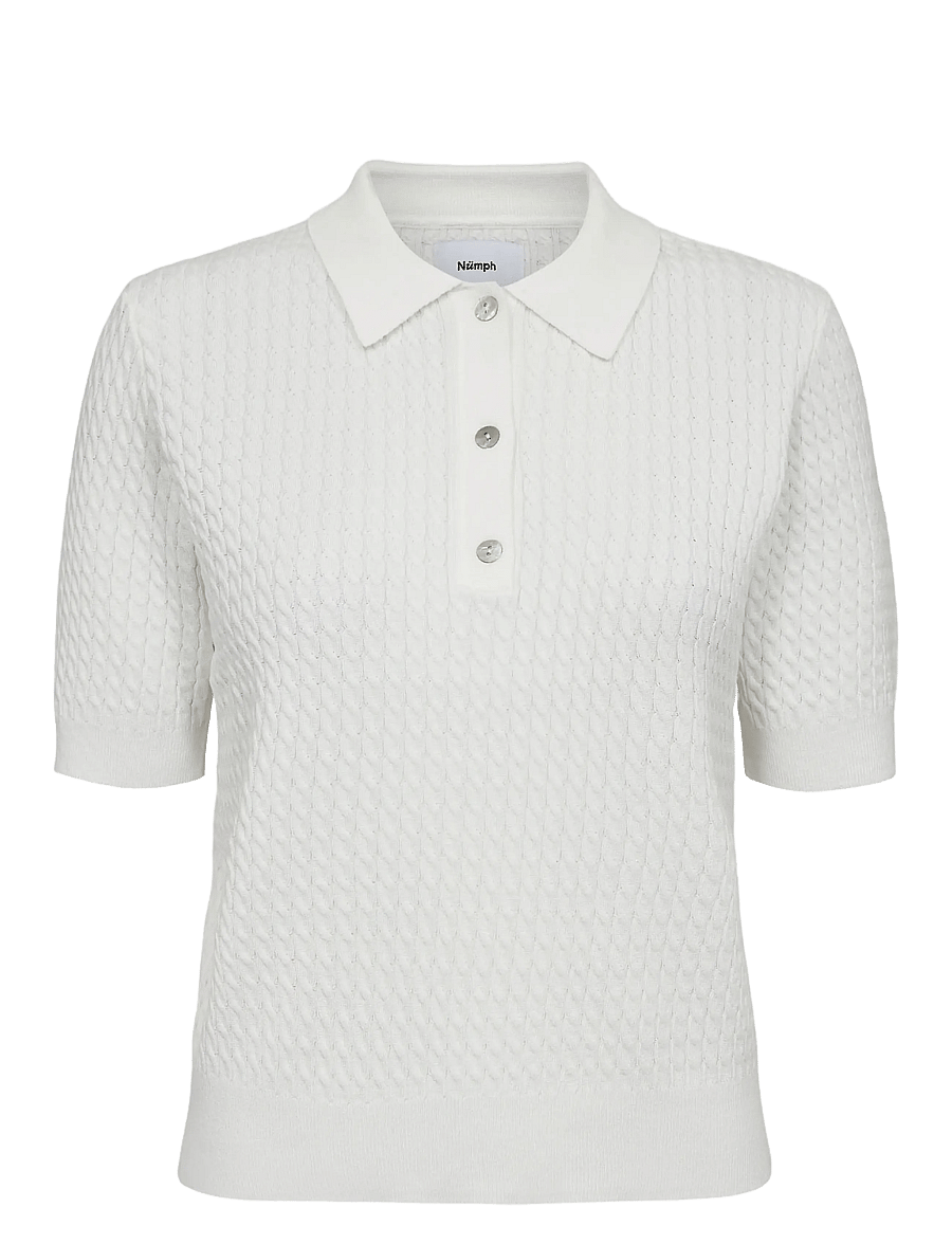 Nümph - NUALETTE POLO - t-shirts - cloud dancer - 1