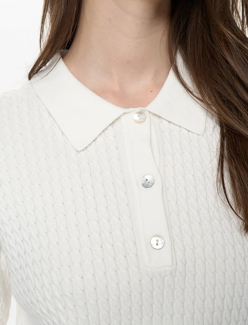 Nümph - NUALETTE POLO - poloshirts - cloud dancer - 4