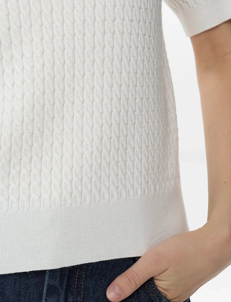 Nümph - NUALETTE POLO - poloshirts - cloud dancer - 5