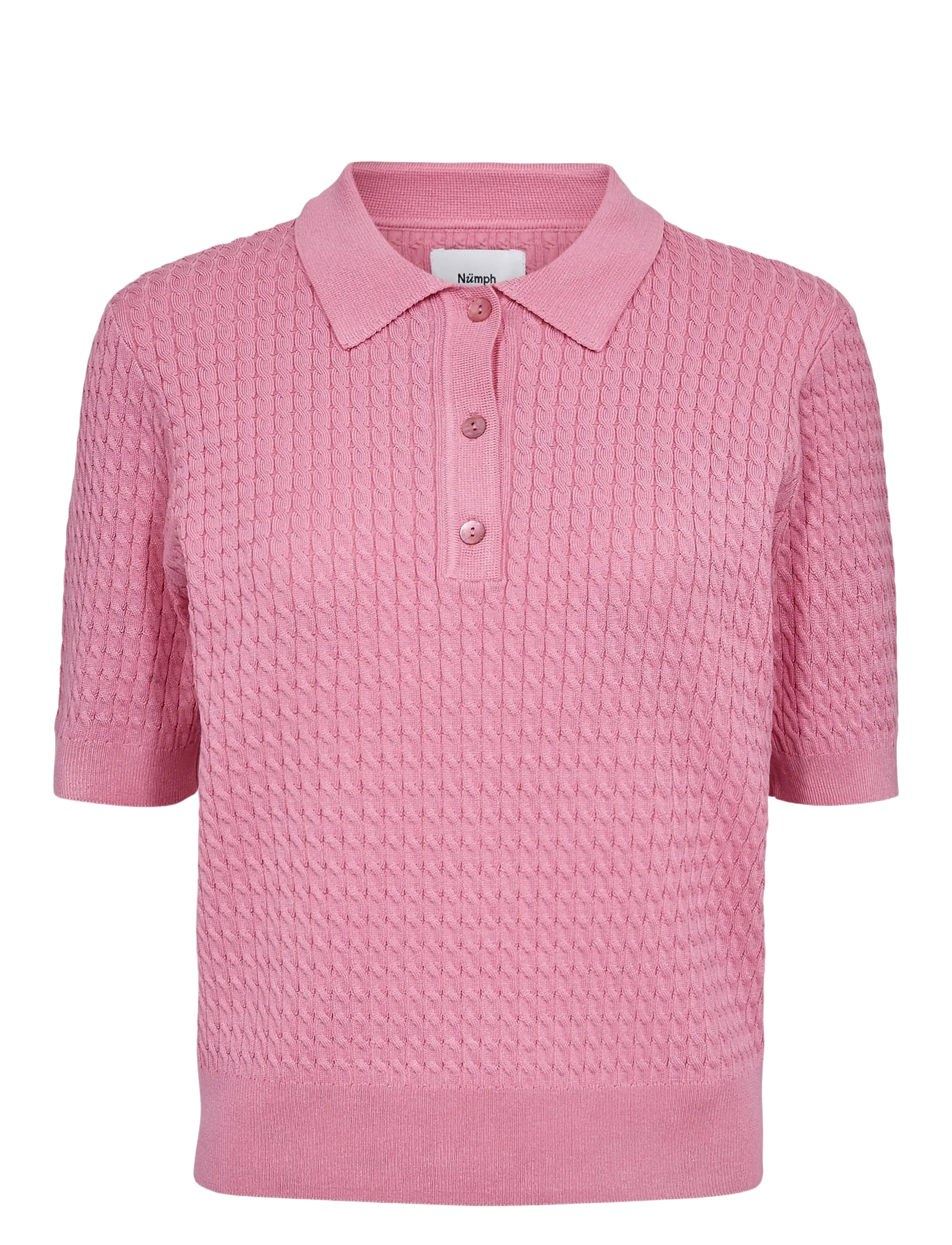 Nümph NUALETTE POLO - T-shirts & Toppe - FUCHSIA PINK / pink/rose