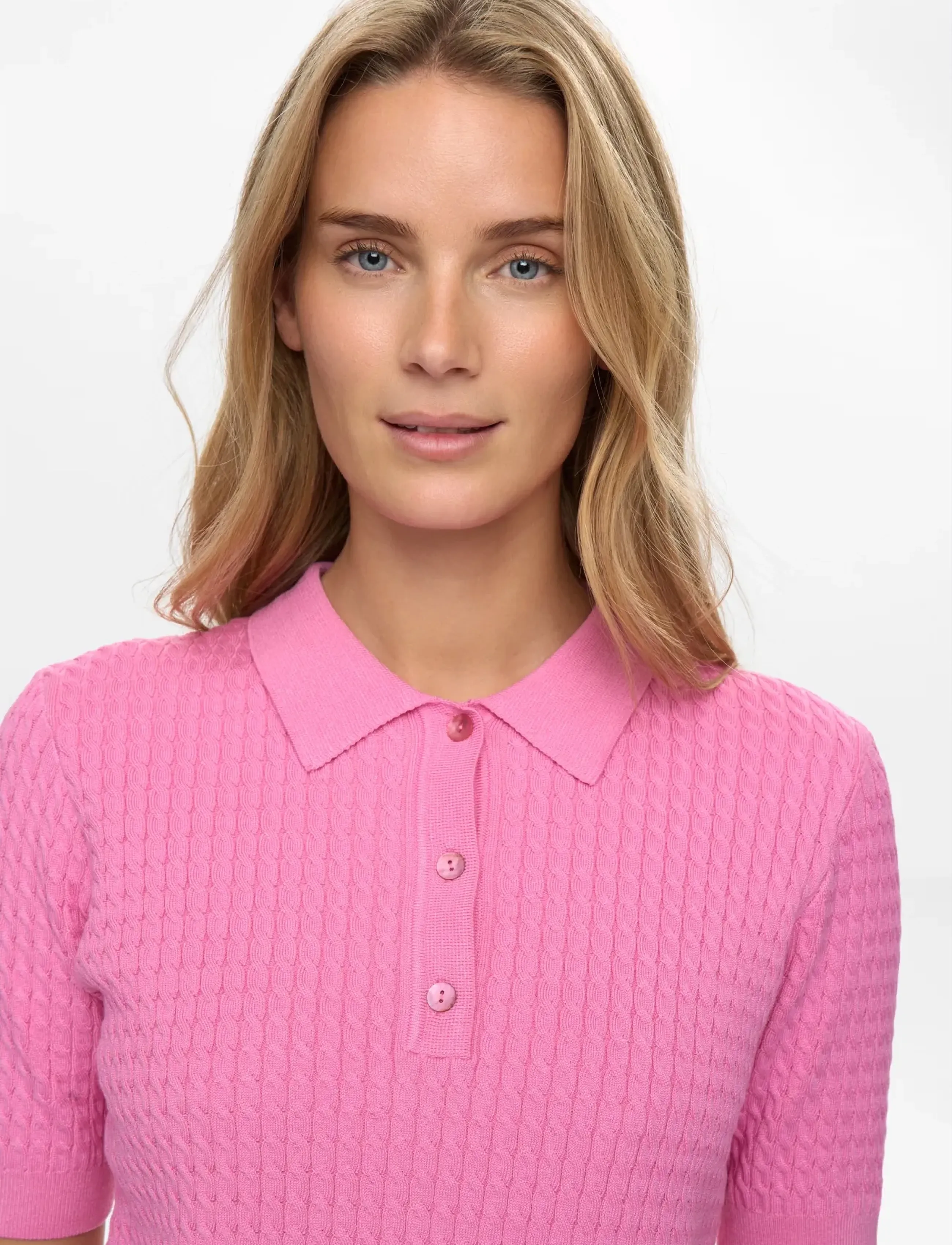 Nümph - NUALETTE POLO - t-shirt & tops - fuchsia pink - 4