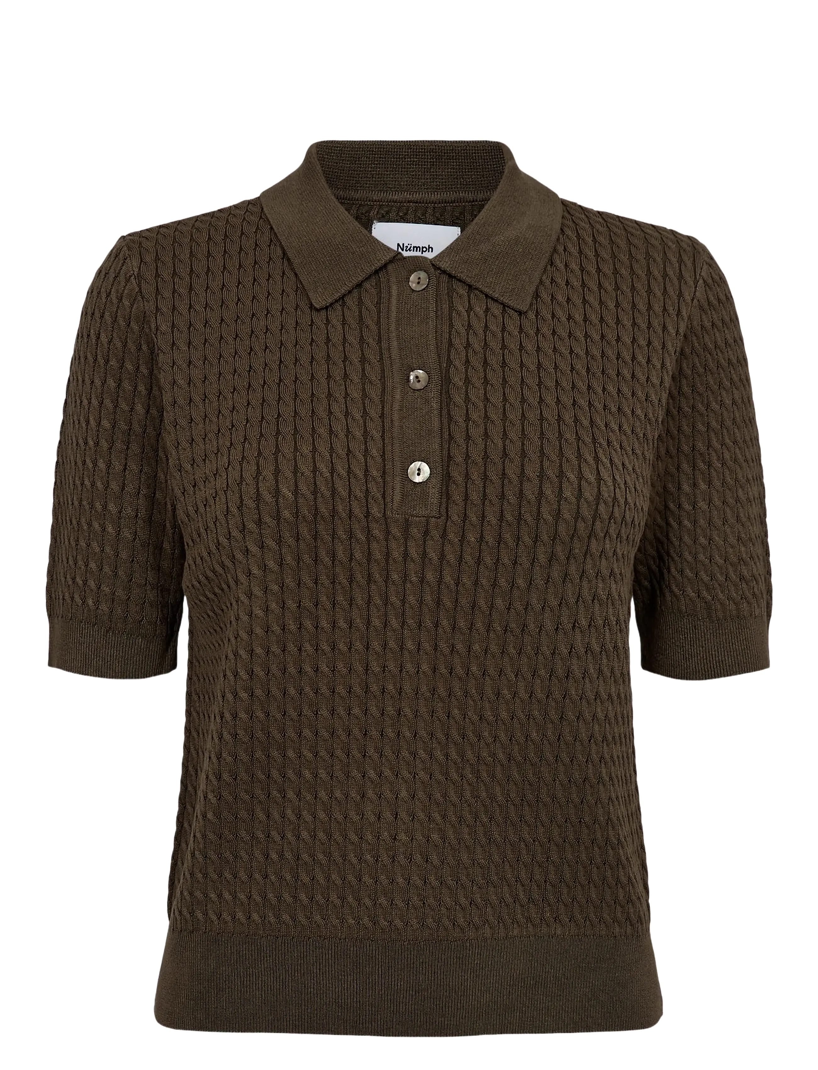 Nümph NUALETTE POLO - T-shirts & Toppe - SEA TURTLE / khaki/green