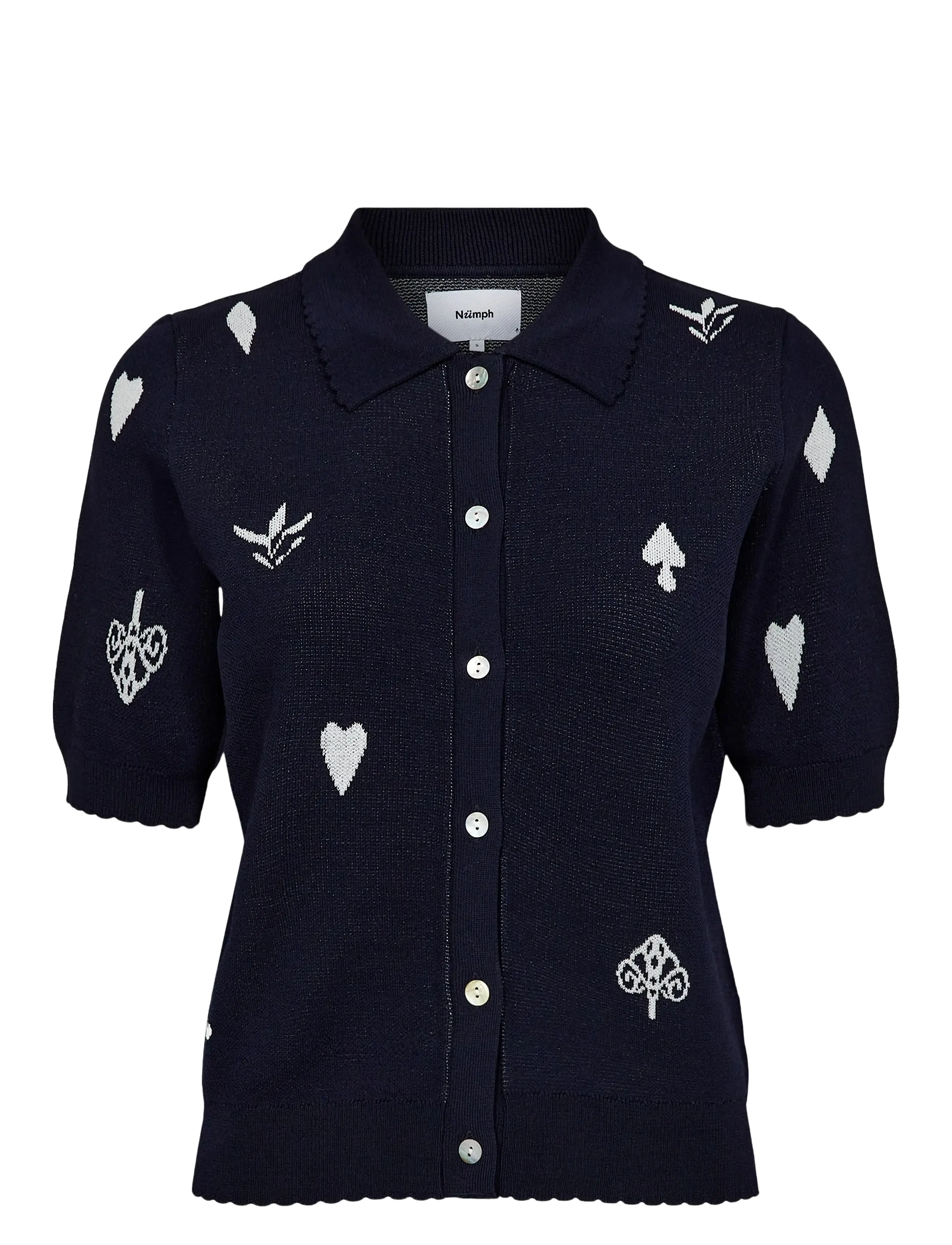 Nümph NUMALITTA CARDIGAN - Strickmode - DARK SAPPHIRE / navy