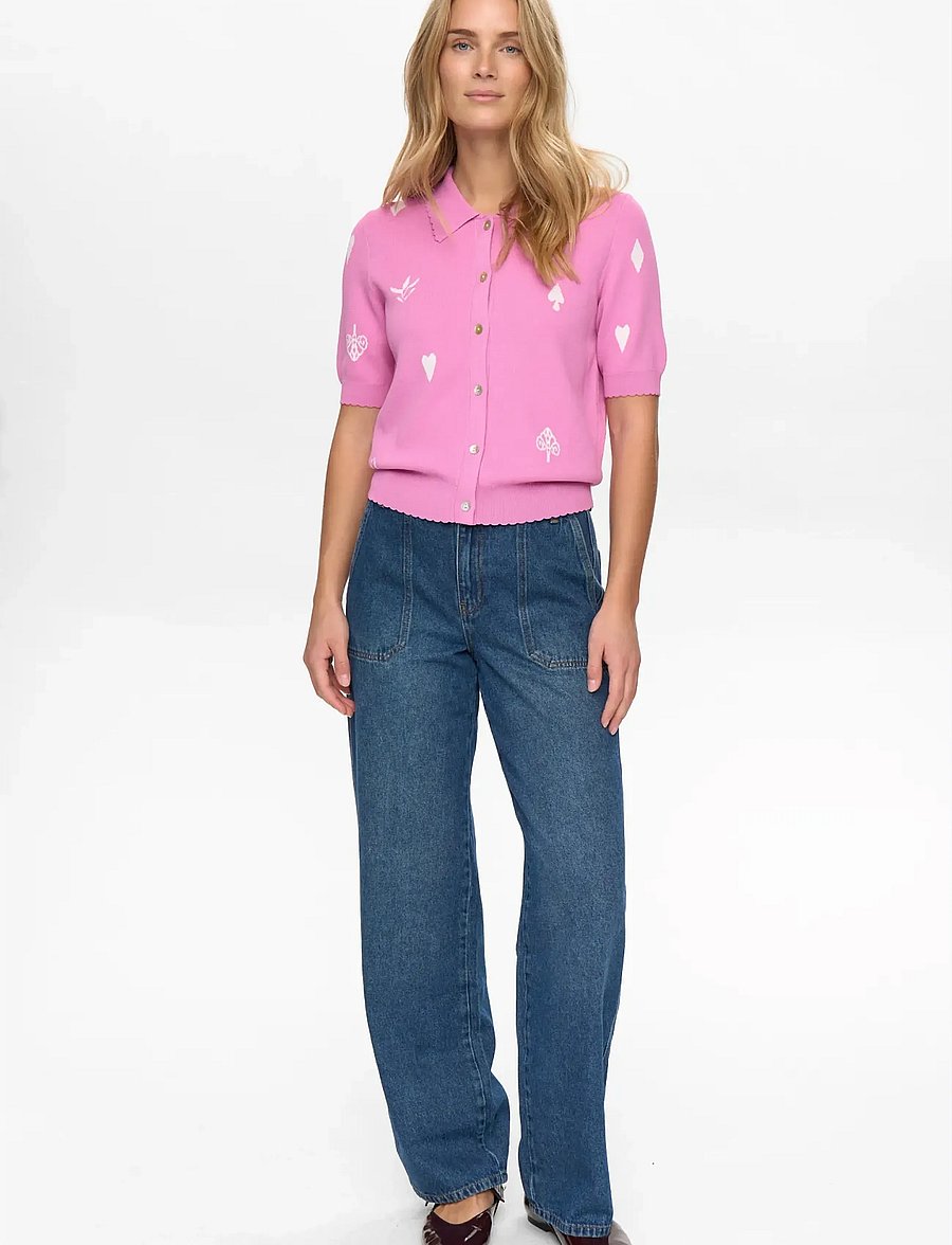Nümph - NUMALITTA CARDIGAN - cardigans - fuchsia pink - 3