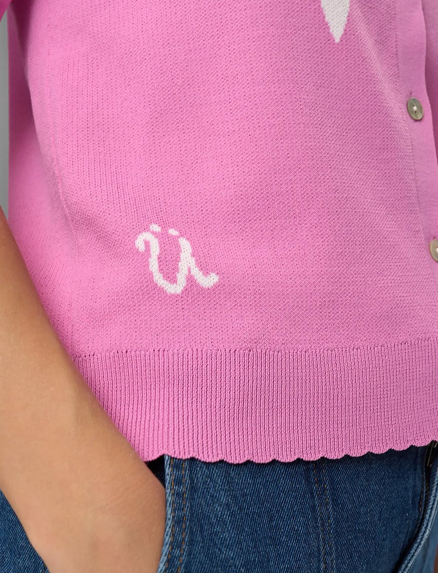 Nümph - NUMALITTA CARDIGAN - cardigans - fuchsia pink - 5