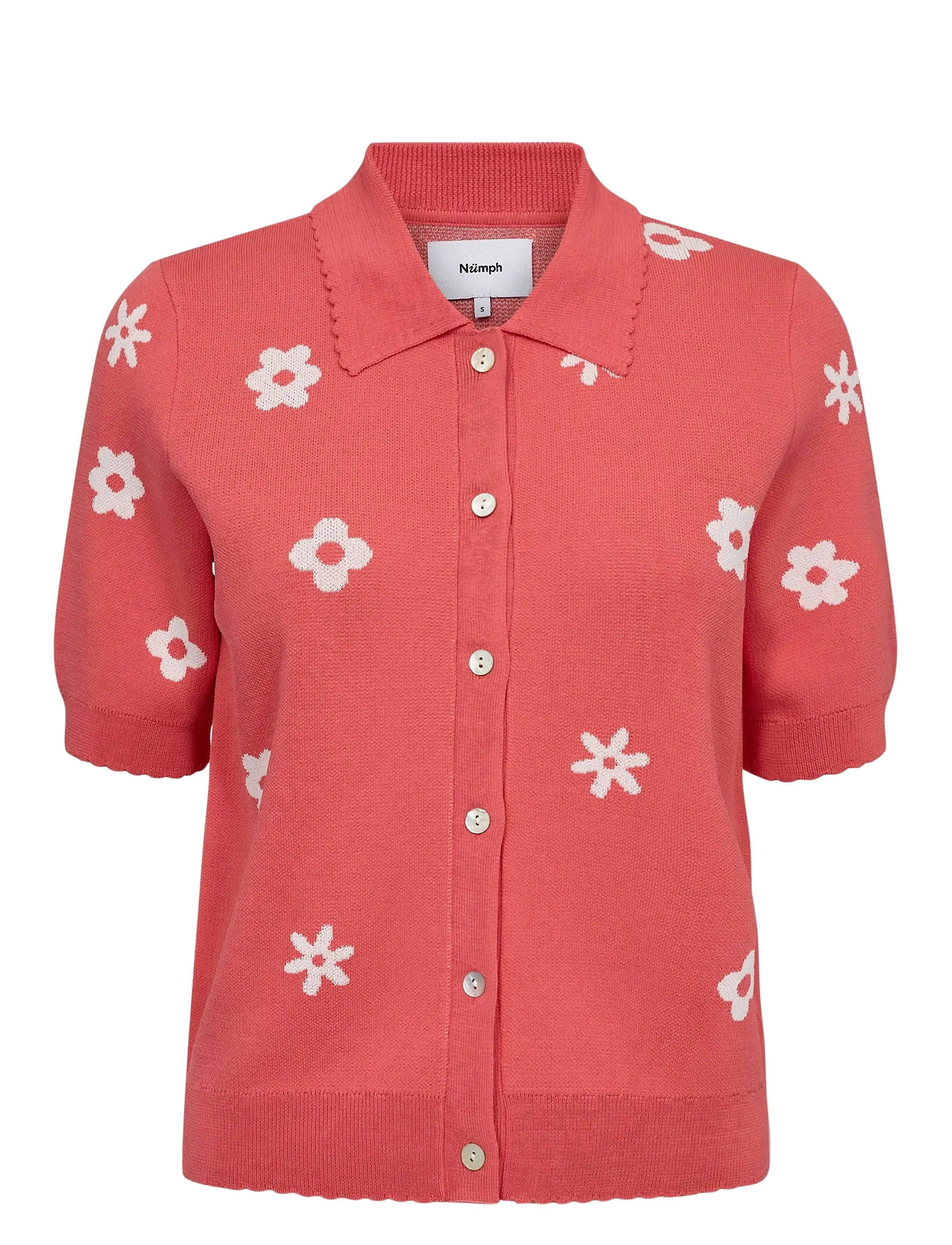 NÜMPH Numargitta Cardigan Coral - M - Damen