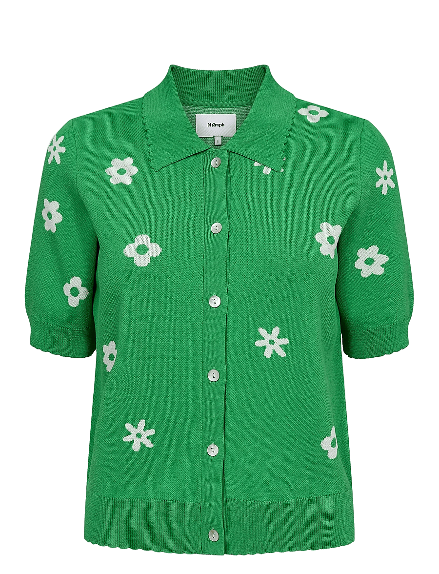 Nümph - NUMARGITTA CARDIGAN - cardigans - vibrant green - 1