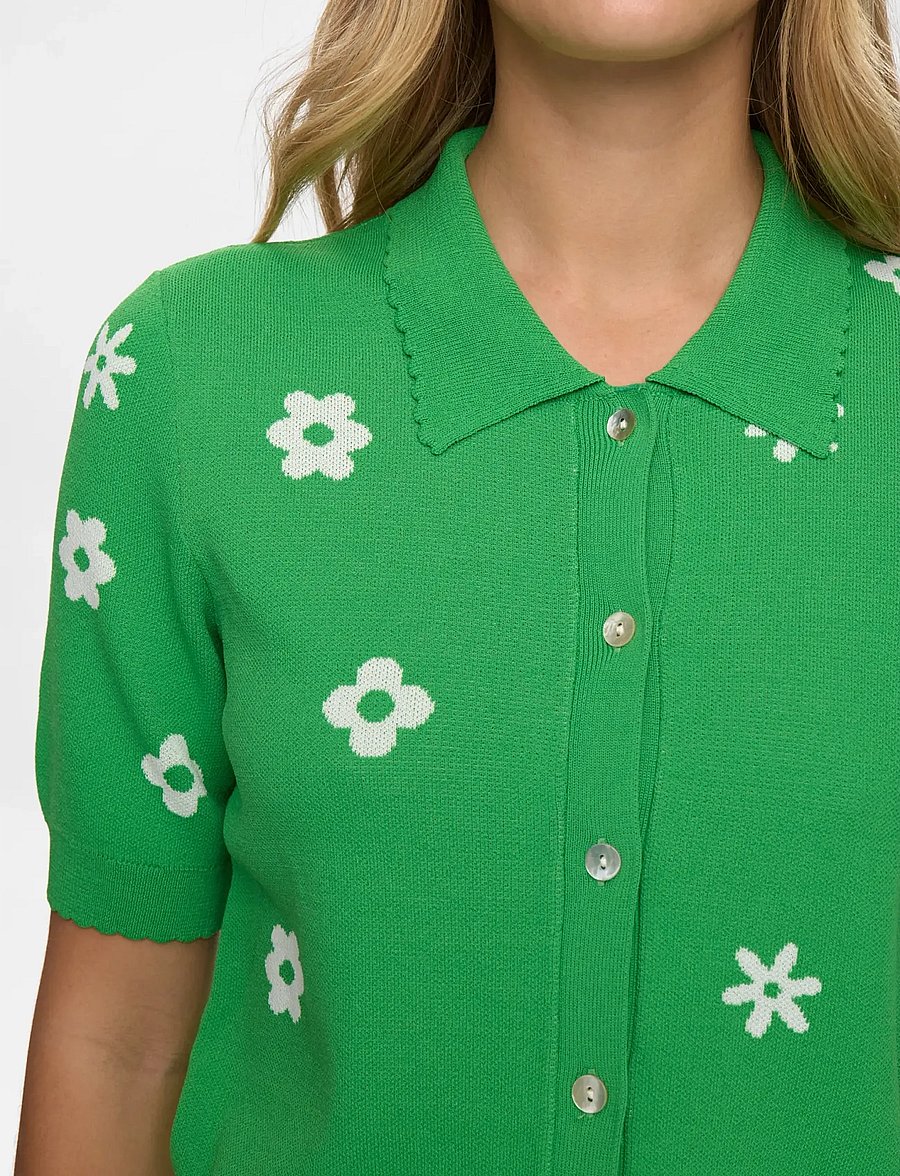 Nümph - NUMARGITTA CARDIGAN - cardigans - vibrant green - 5