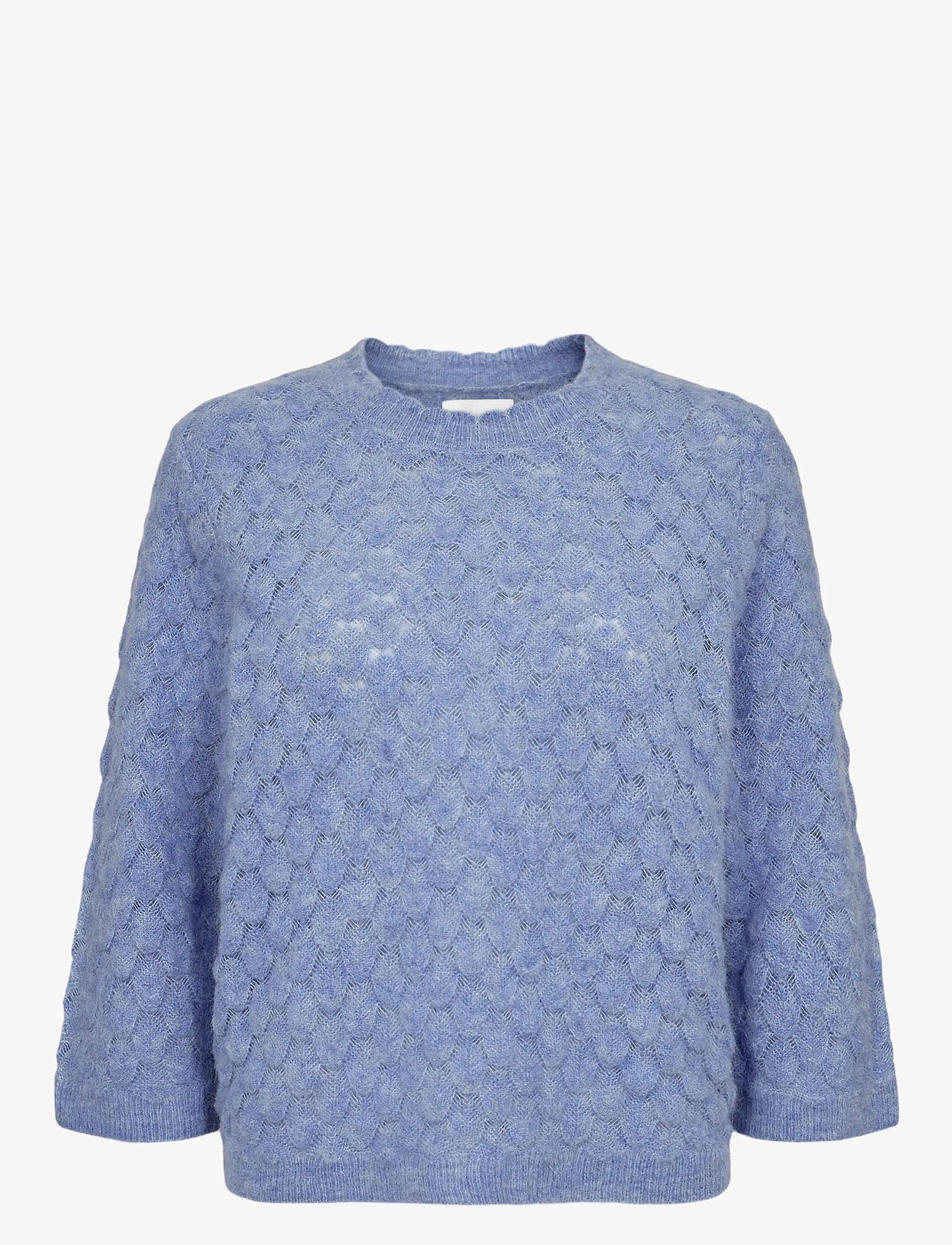 Nümph - NURIETTE LEAF POINTELLE PULLOVER - džemprid - hydrangea - 1