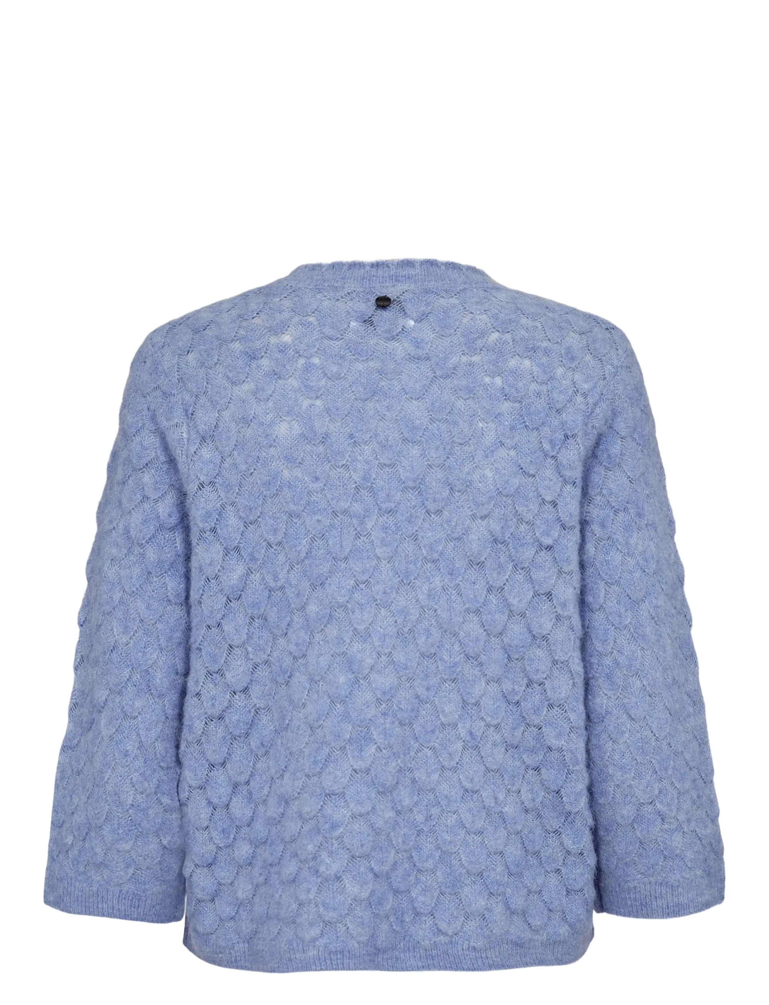Nümph - NURIETTE LEAF POINTELLE PULLOVER - pullover - hydrangea - 2