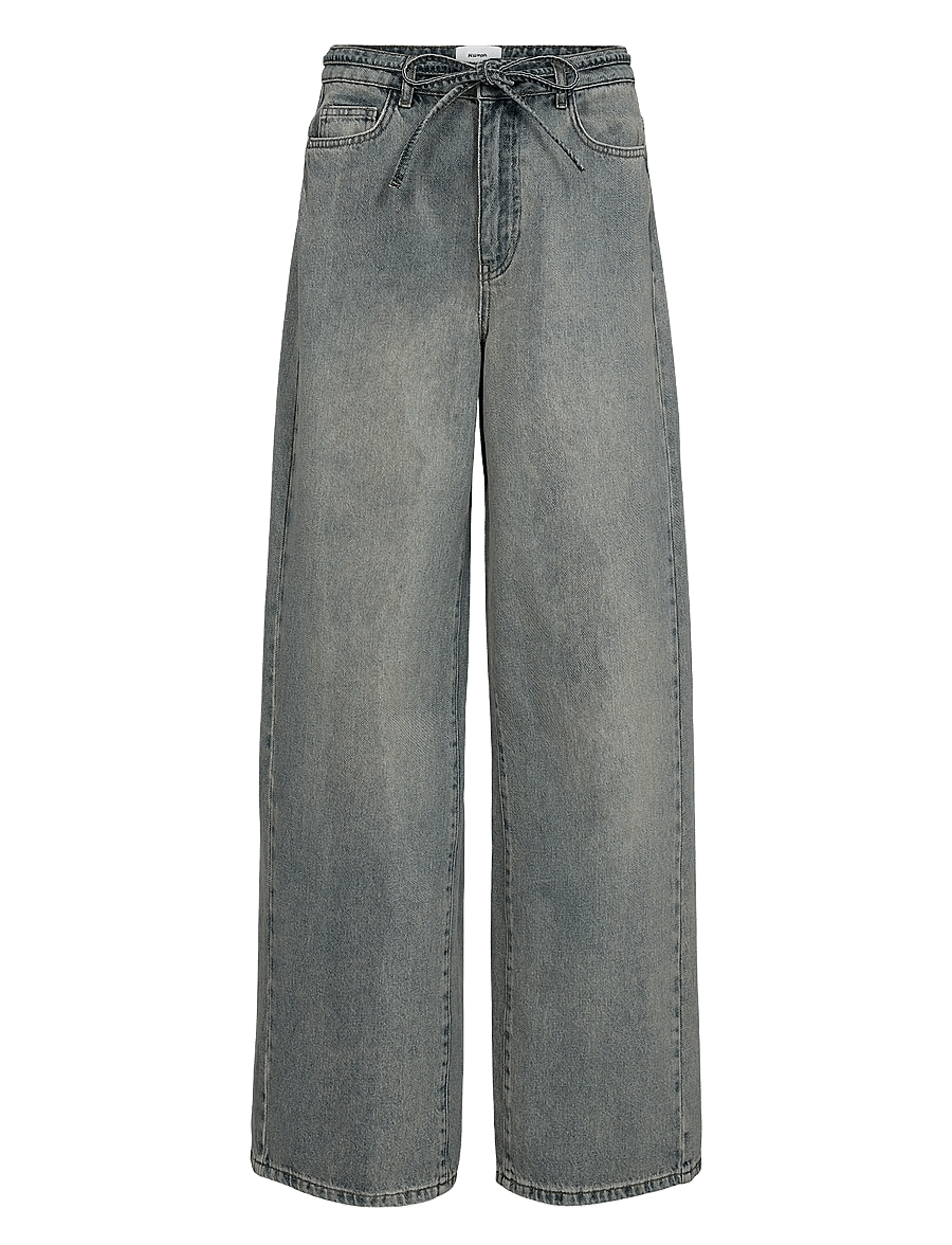 Nümph - NUBROOKLYN - HR WIDE TINTED JEANS - vida jeans - light tinted blue denim - 1