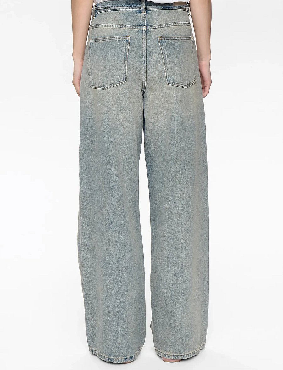 Nümph - NUBROOKLYN - HR WIDE TINTED JEANS - vida jeans - light tinted blue denim - 3
