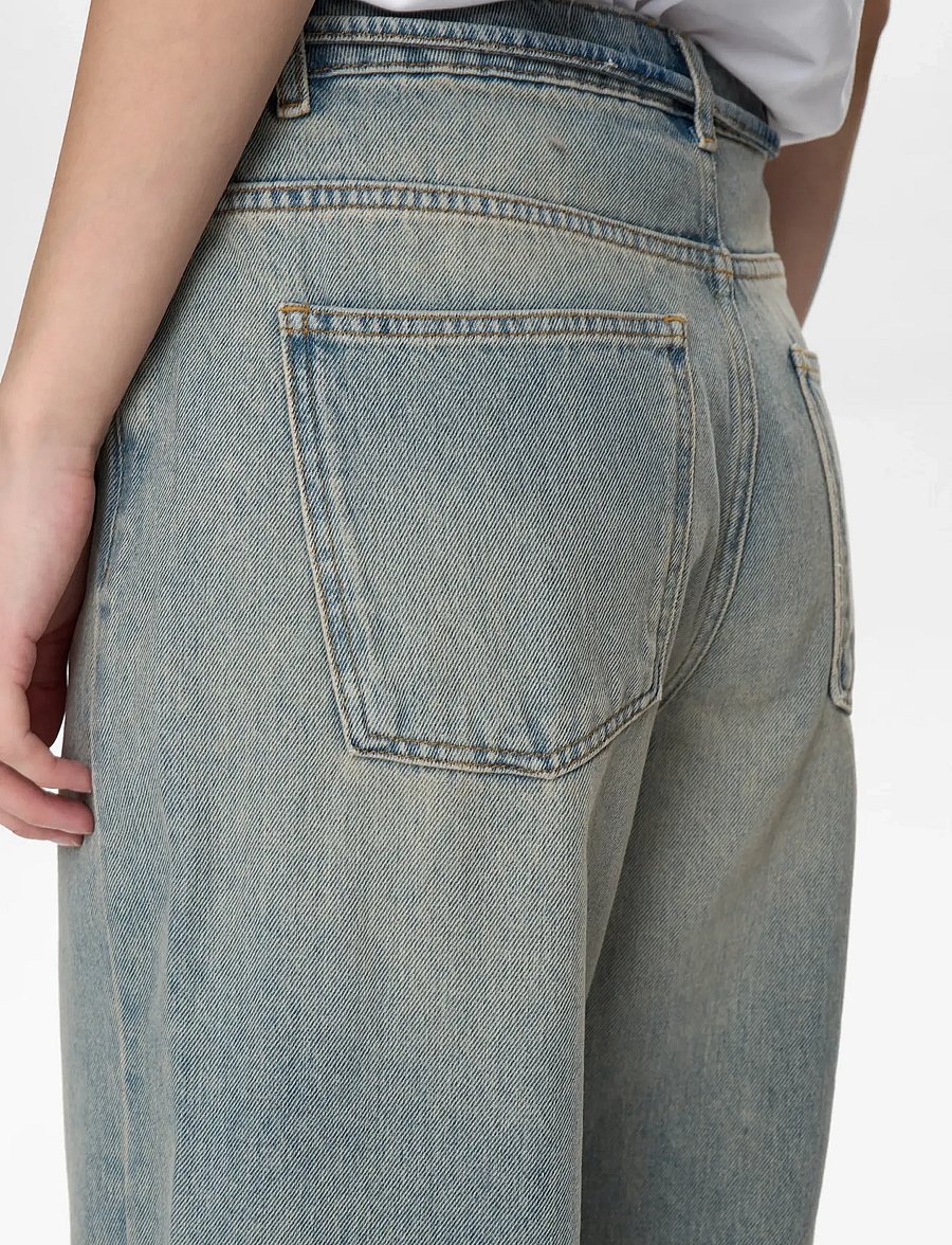 Nümph - NUBROOKLYN - HR WIDE TINTED JEANS - vida jeans - light tinted blue denim - 4
