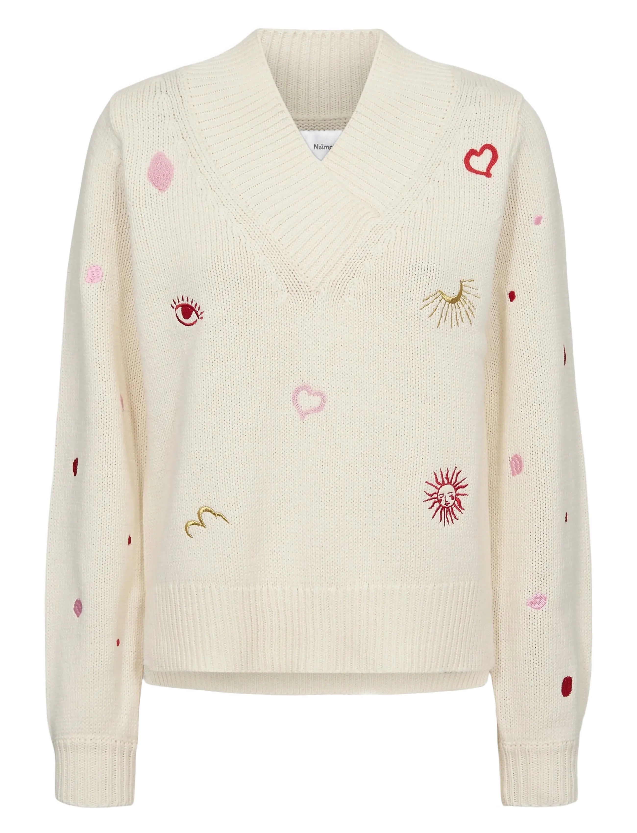 NÜMPH Nusoleima Pullover Cream - L - Damen