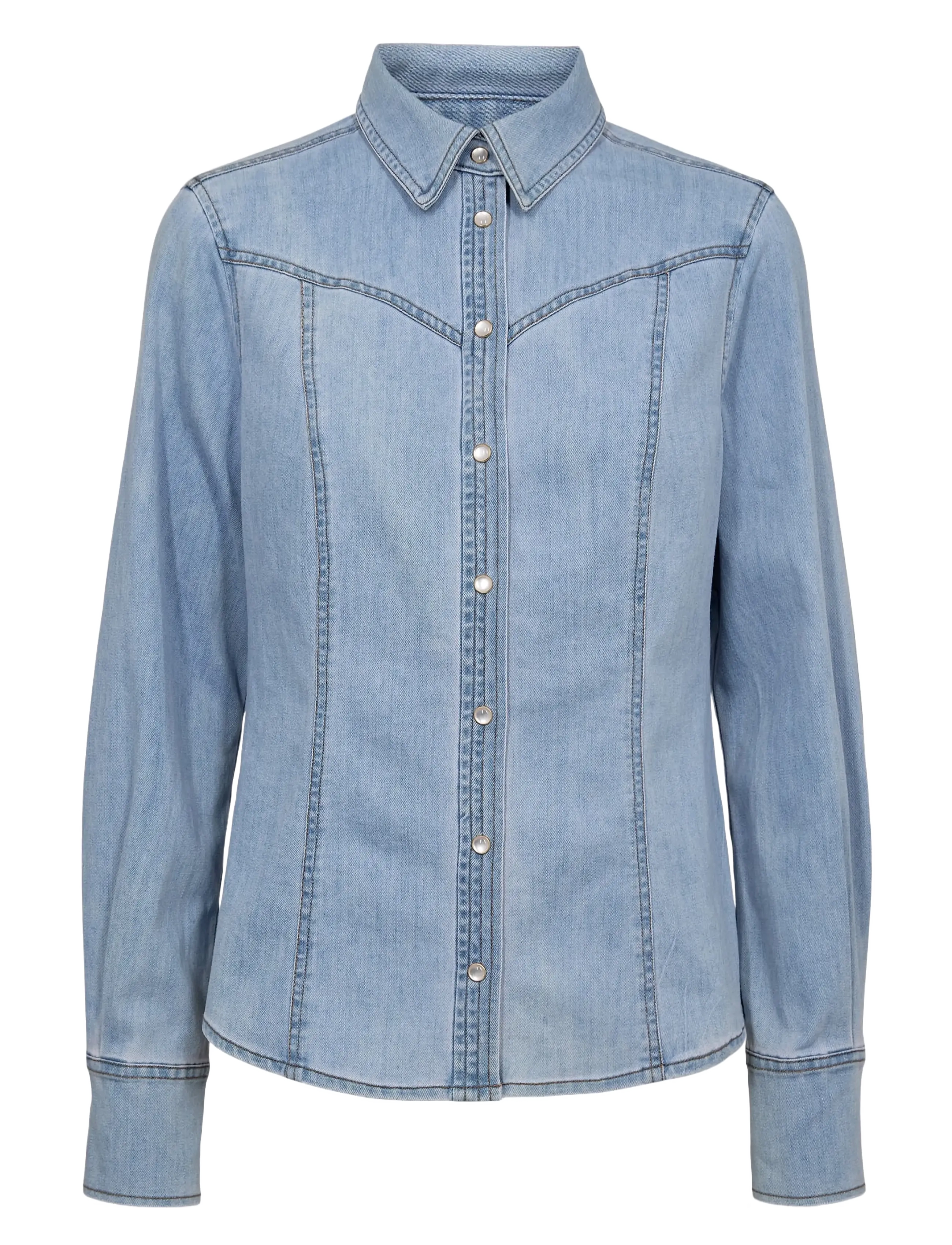 Nümph Nualetta Shirt, 36, Shirts, Blau - Denim Frauen