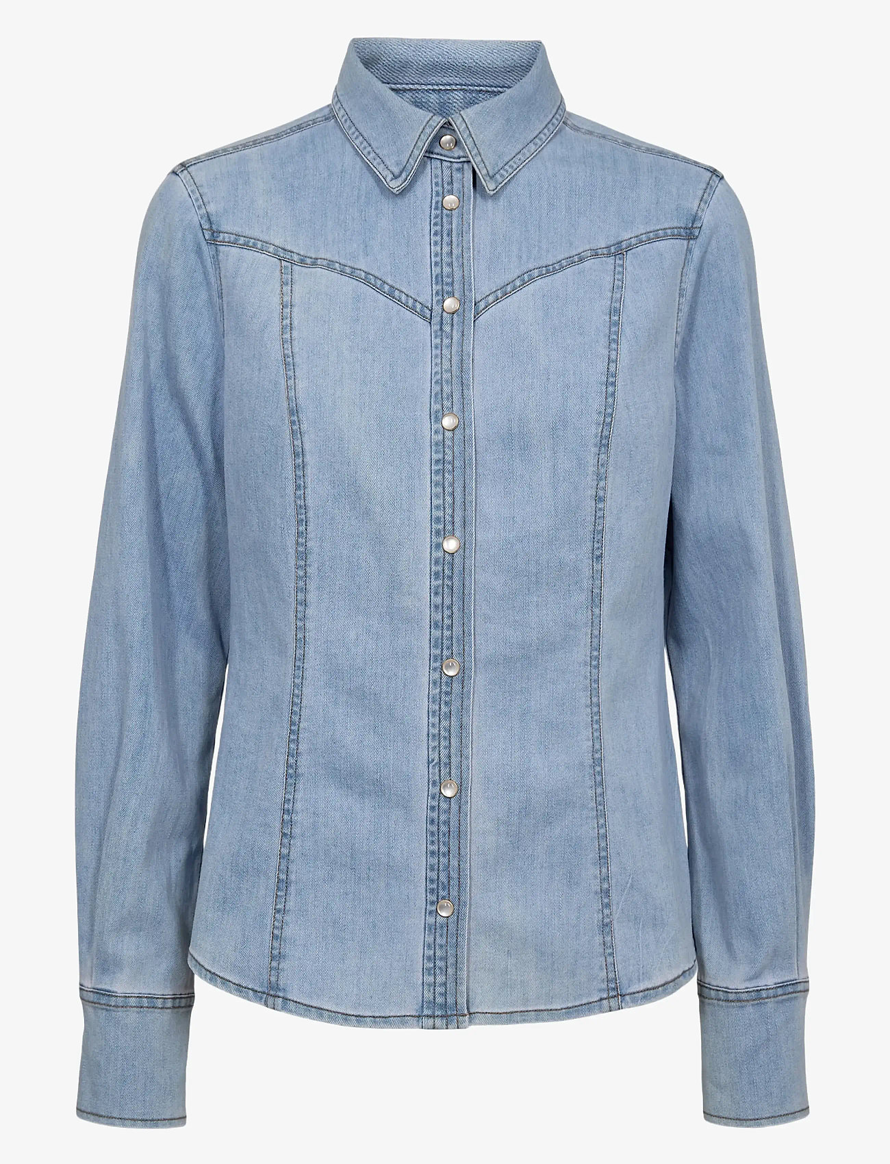 Nümph - NUALETTA - SHIRT - denim shirts - light blue denim - 0