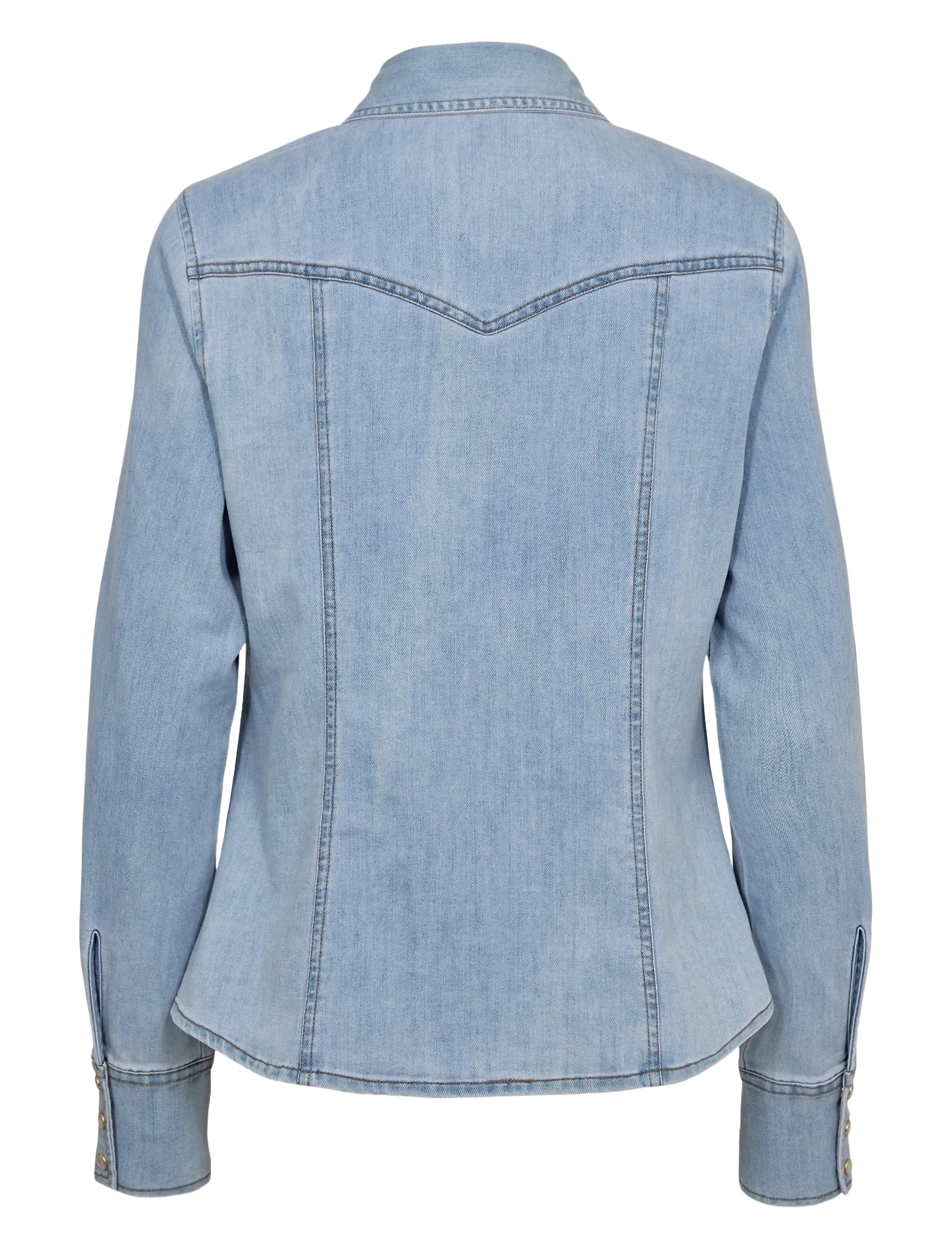 Nümph - NUALETTA - SHIRT - džinsiniai marškiniai - light blue denim - 1