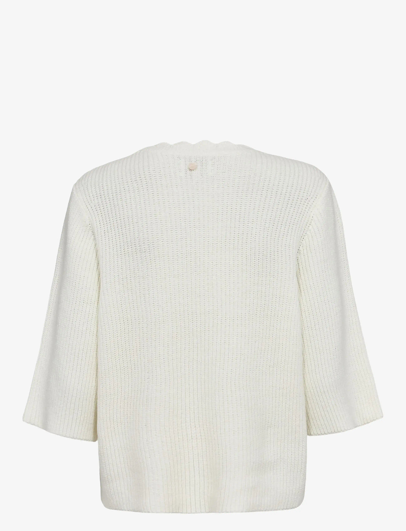 Nümph - NUMARSIE SS PULLOVER - striktrøjer - cloud dancer - 2