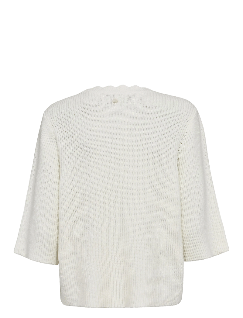 Nümph - NUMARSIE SS PULLOVER - striktrøjer - cloud dancer - 2