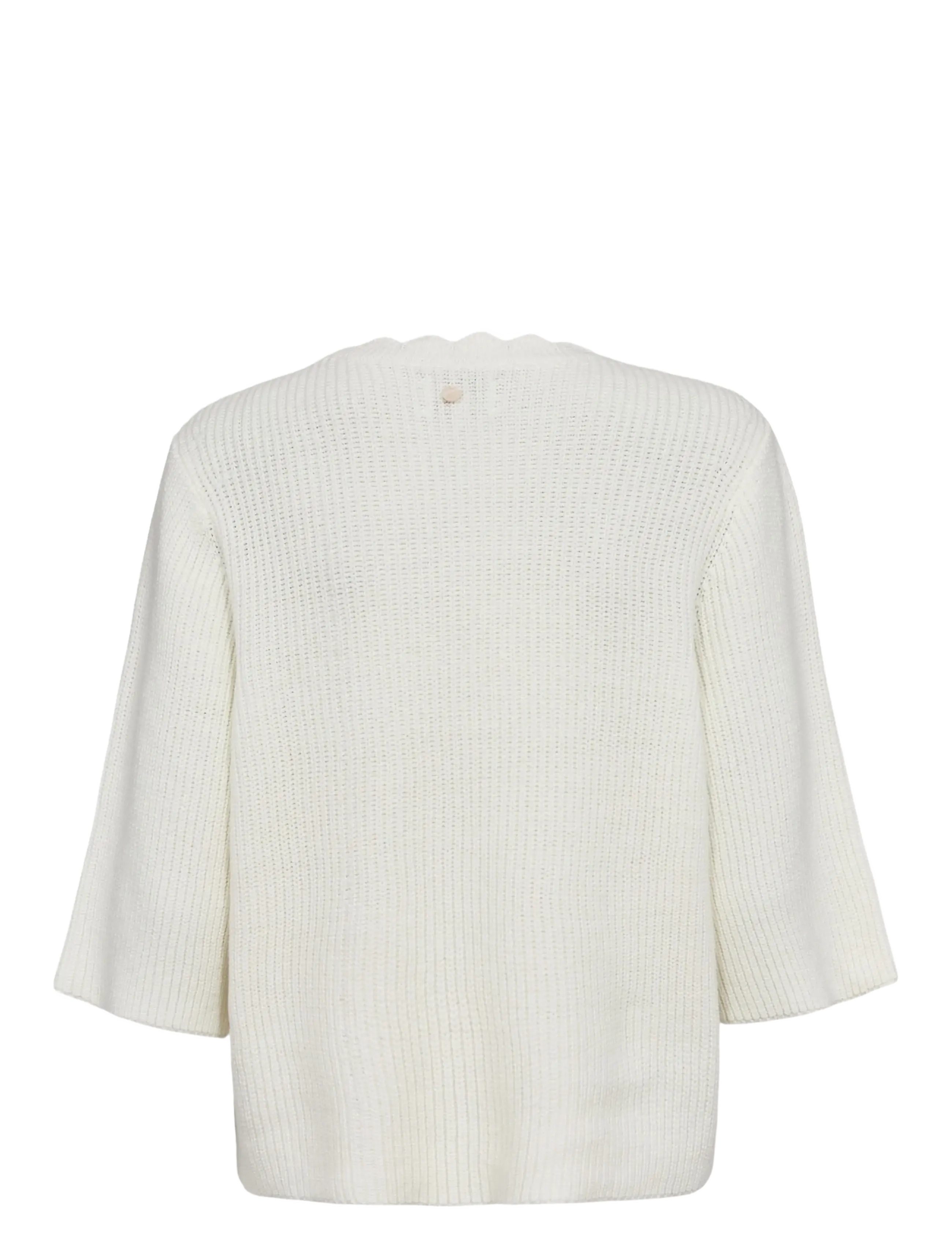 Nümph - NUMARSIE SS PULLOVER - tröjor - cloud dancer - 2