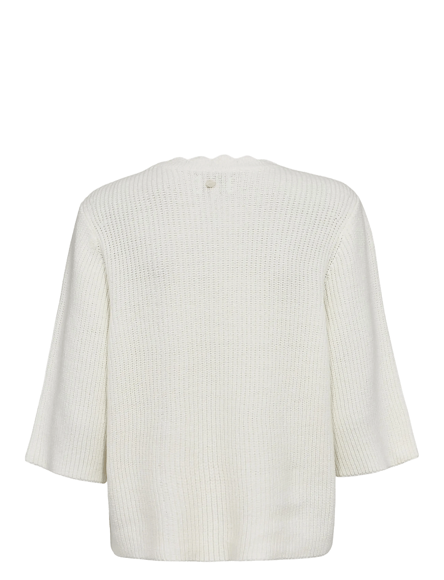 Nümph - NUMARSIE SS PULLOVER - swetry - cloud dancer - 2