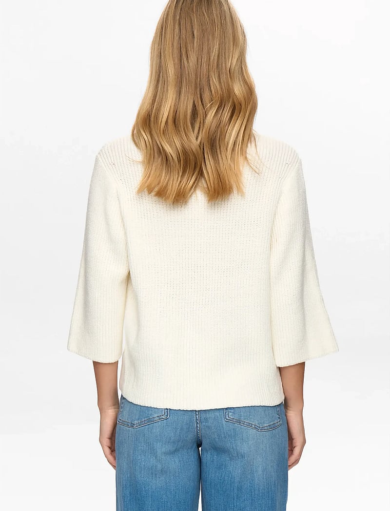 Nümph - NUMARSIE SS PULLOVER - striktrøjer - cloud dancer - 4